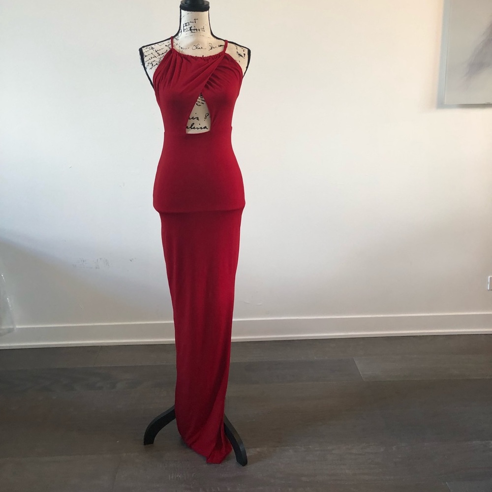Red dress Maxi size 00 or 0